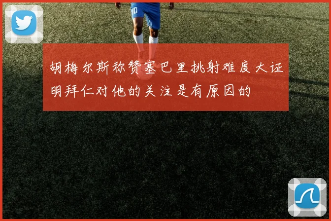 胡梅尔斯称赞塞巴里挑射难度大证明拜仁对他的关注是有原因的